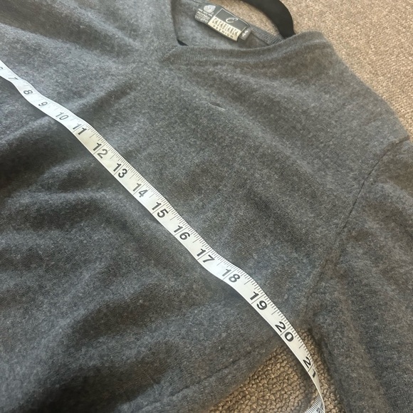 Casablanca Premium Sweater Men’s Size 44 Pure Wool Extra fine Grey V-Neck - Picture 6 of 8